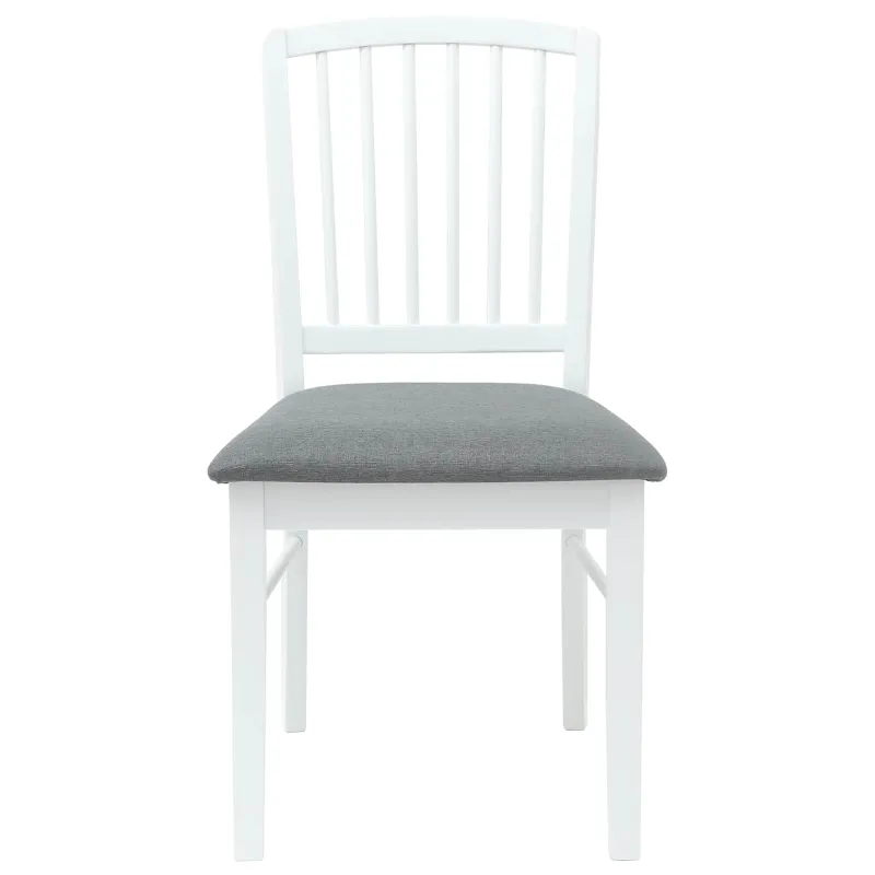 Valgomojo kėdės 2 pcs Balta 50 x 52,5 x 91 cm