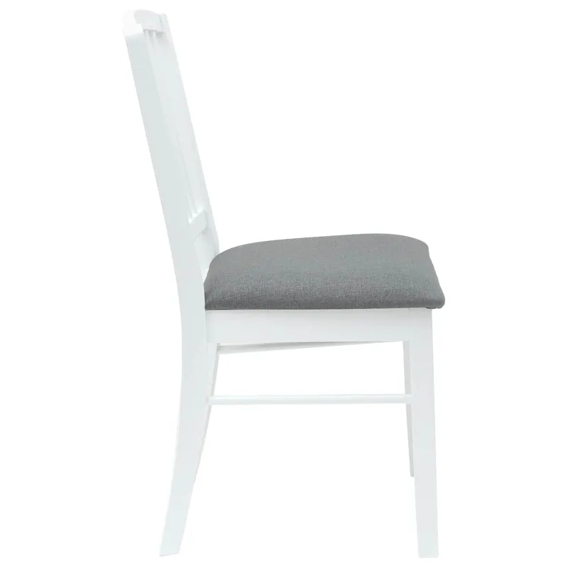 Valgomojo kėdės 2 pcs Balta 50 x 52,5 x 91 cm