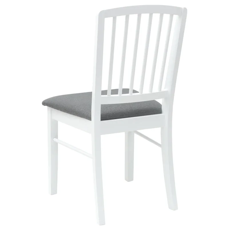Valgomojo kėdės 2 pcs Balta 50 x 52,5 x 91 cm