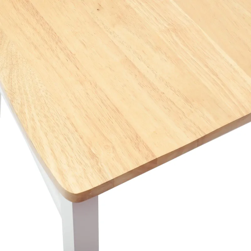 Valgomojo kėdės 2 pcs Balta 50 x 52,5 x 91 cm