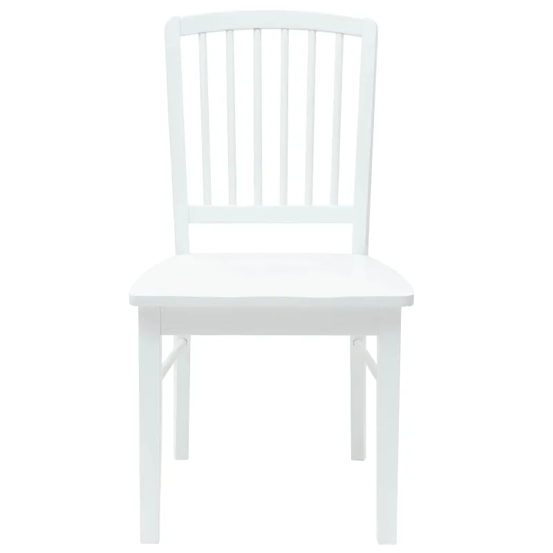 Valgomojo kėdės 2 pcs Balta 50 x 52,5 x 91 cm