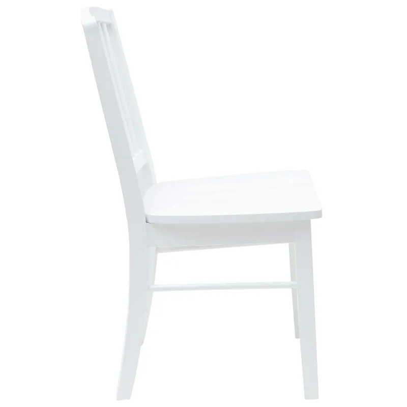 Valgomojo kėdės 2 pcs Balta 50 x 52,5 x 91 cm