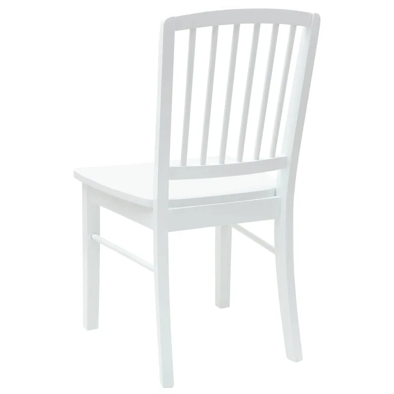 Valgomojo kėdės 2 pcs Balta 50 x 52,5 x 91 cm