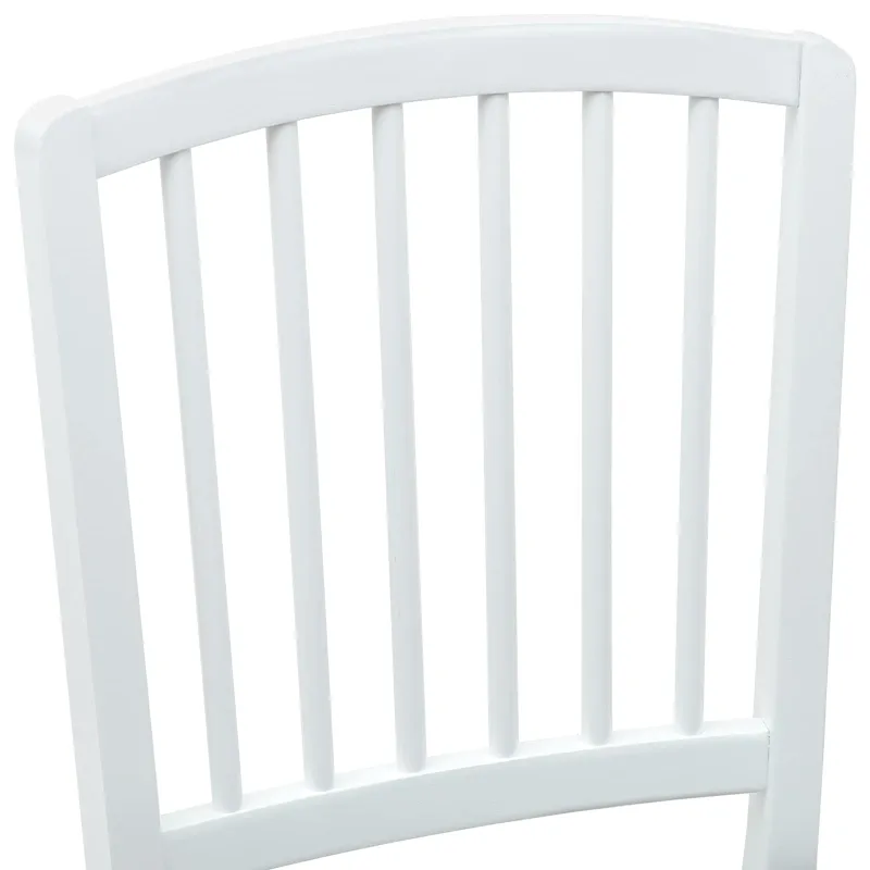 Valgomojo kėdės 2 pcs Balta 50 x 52,5 x 91 cm