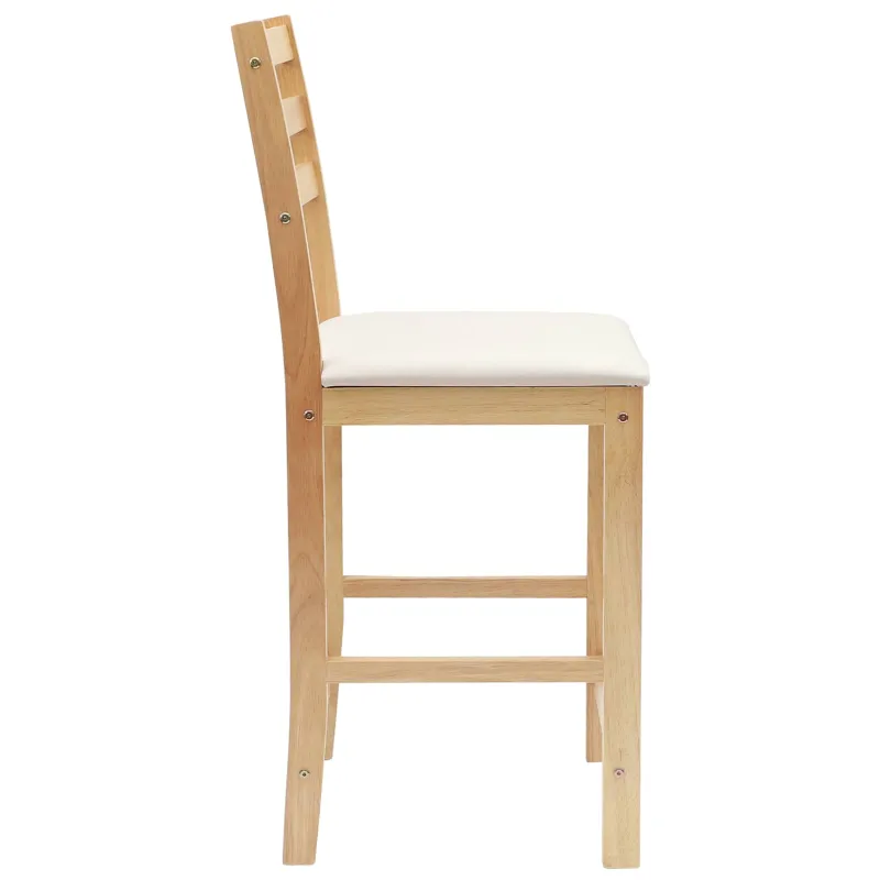 Valgomojo kėdės 2 pcs Natūrali 40 x 47,5 x 99,5 cm