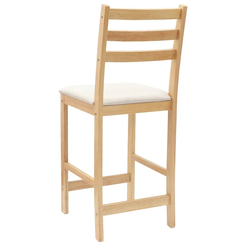 Valgomojo kėdės 2 pcs Natūrali 40 x 47,5 x 99,5 cm