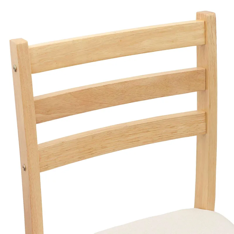 Valgomojo kėdės 2 pcs Natūrali 40 x 47,5 x 99,5 cm
