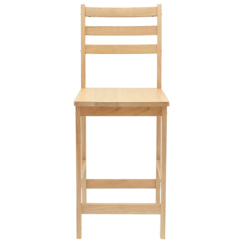Valgomojo kėdės 2 pcs Natūrali 40 x 47,5 x 99,5 cm