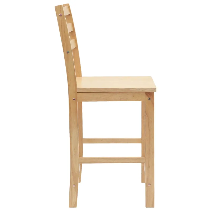 Valgomojo kėdės 2 pcs Natūrali 40 x 47,5 x 99,5 cm