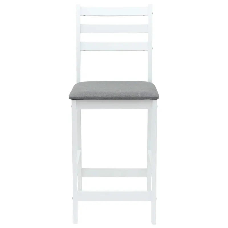 Valgomojo kėdės 2 pcs Balta 40 x 47,5 x 99,5 cm