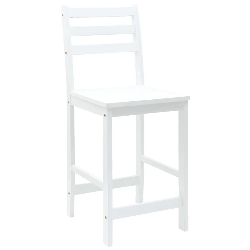 Valgomojo kėdės 2 pcs Balta 40 x 47,5 x 99,5 cm