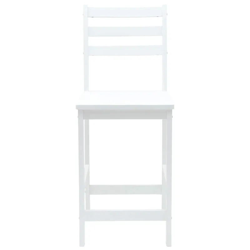 Valgomojo kėdės 2 pcs Balta 40 x 47,5 x 99,5 cm