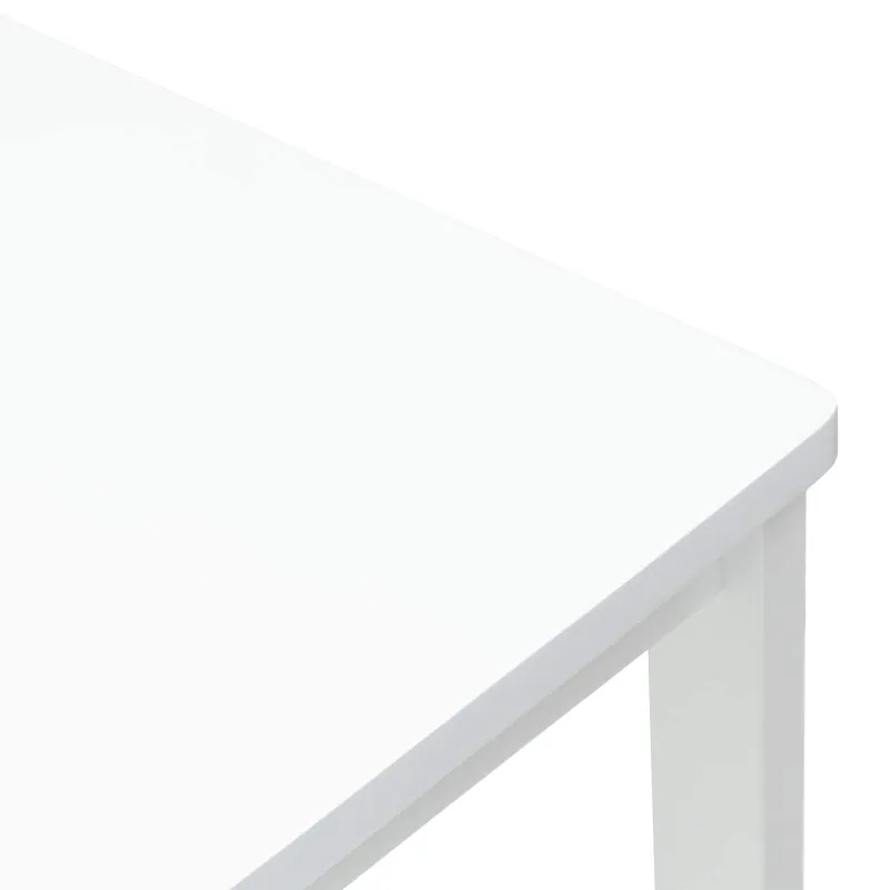 Valgomojo kėdės 2 pcs Balta 40 x 47,5 x 99,5 cm