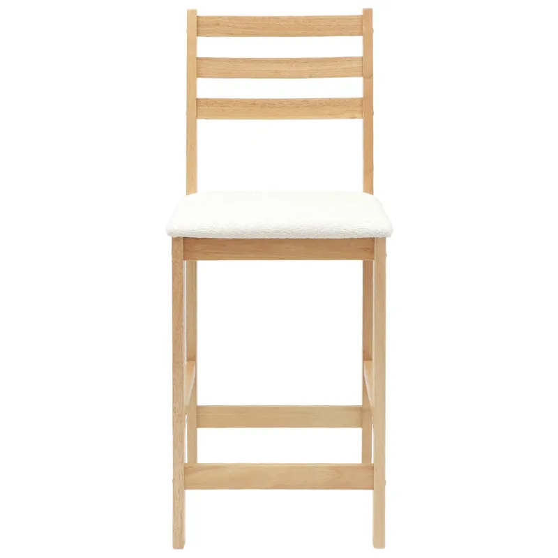 Valgomojo kėdės 2 pcs Natūrali 40 x 47,5 x 99,5 cm