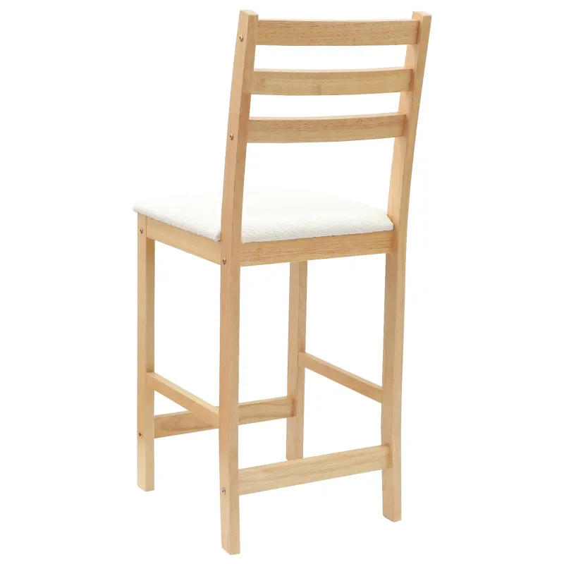 Valgomojo kėdės 2 pcs Natūrali 40 x 47,5 x 99,5 cm