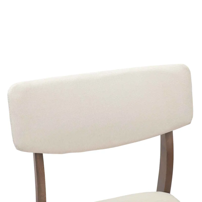 Valgomojo kėdės 2 pcs Šviesiai rudas 48 x 49 x 95 cm