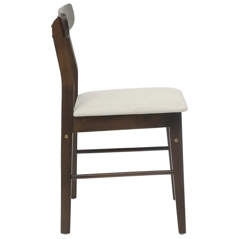 Valgomasis krėslas 2 pcs Tamsiai ruda, Šviesiai ruda
