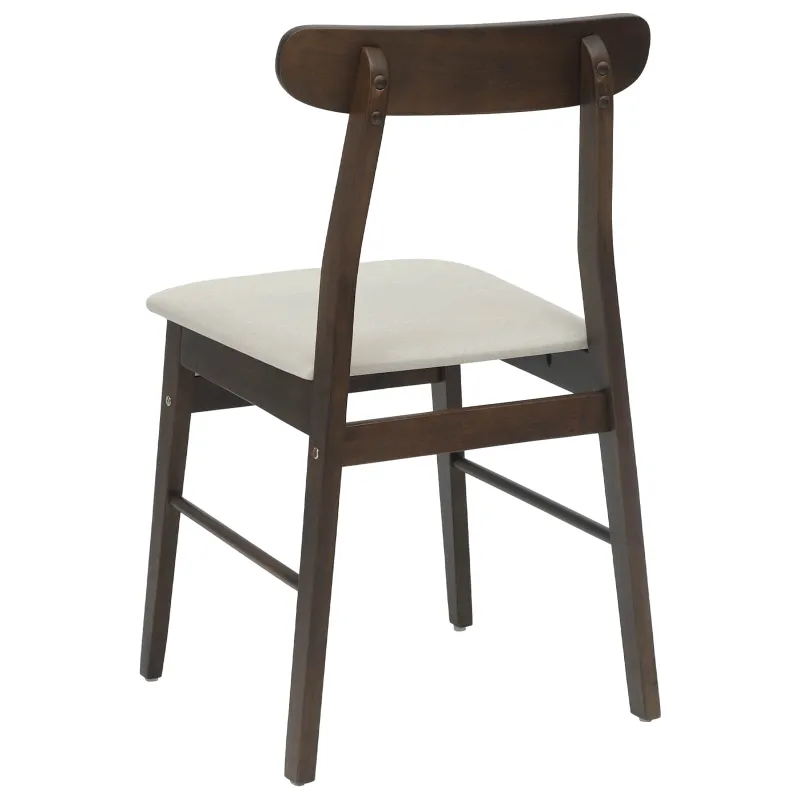 Valgomasis krėslas 2 pcs Tamsiai ruda, Šviesiai ruda
