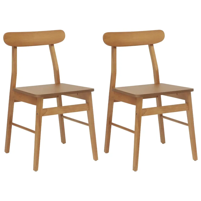 Valgomasis krėslas 2 pcs Natūrali 43 x 44,5 x 77 cm