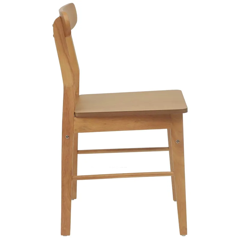 Valgomasis krėslas 2 pcs Natūrali 43 x 44,5 x 77 cm