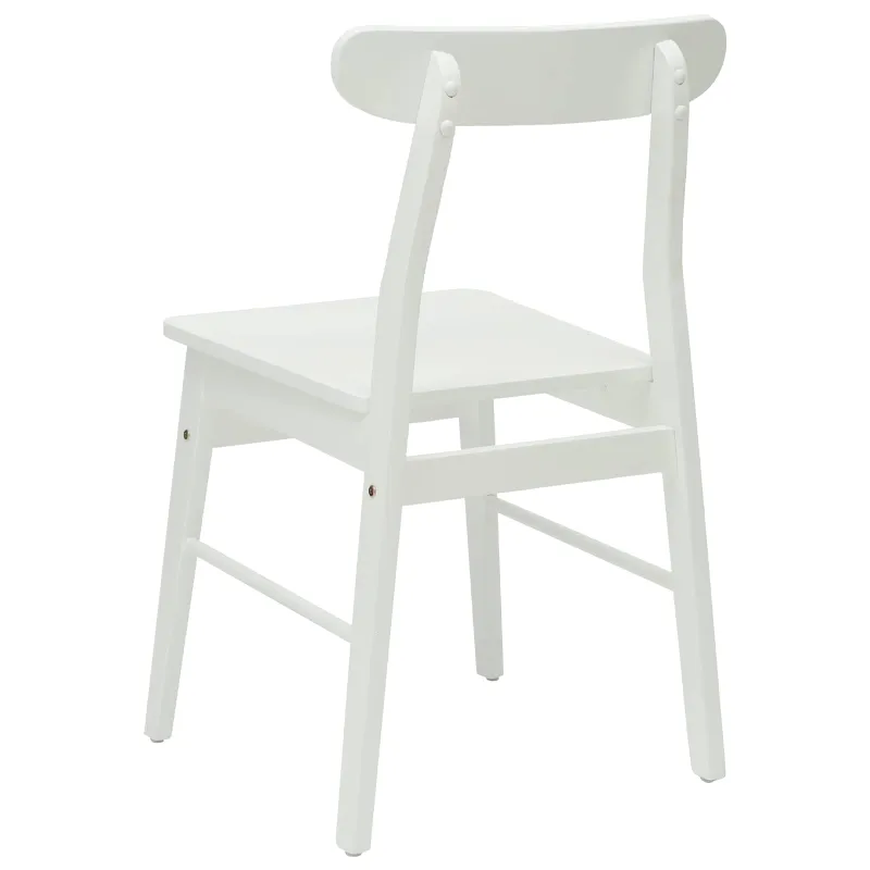 Valgomasis krėslas 2 pcs Balta 43 x 44,5 x 77 cm