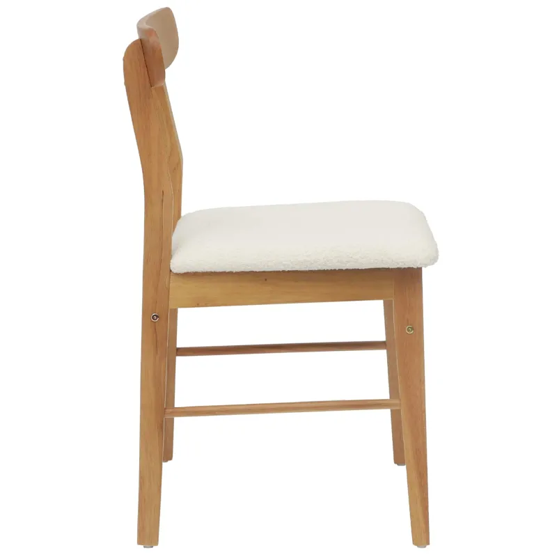 Valgomasis krėslas 2 pcs Natūralus ir šviesus