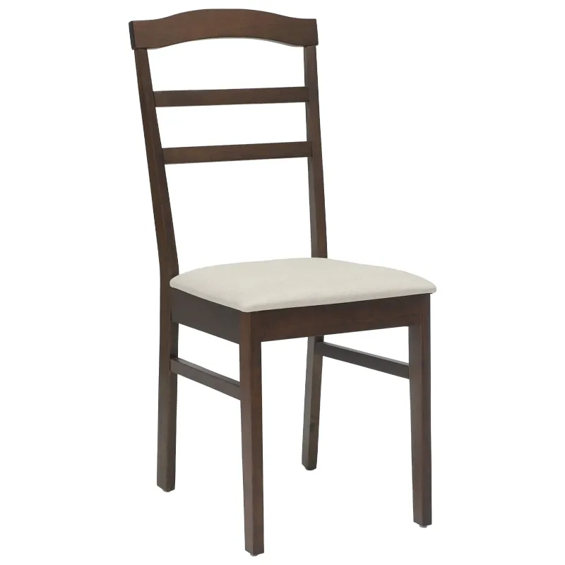 Valgomasis krėslas 2 pcs Šviesiai rudas ir šviesus