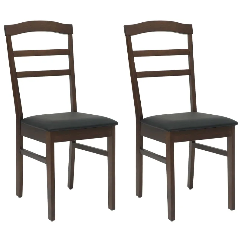 Valgomasis krėslas 2 pcs Šviesiai rudas ir juodas