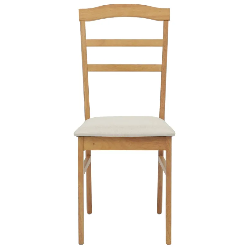 Valgomasis krėslas 2 pcs Natūralus ir šviesus