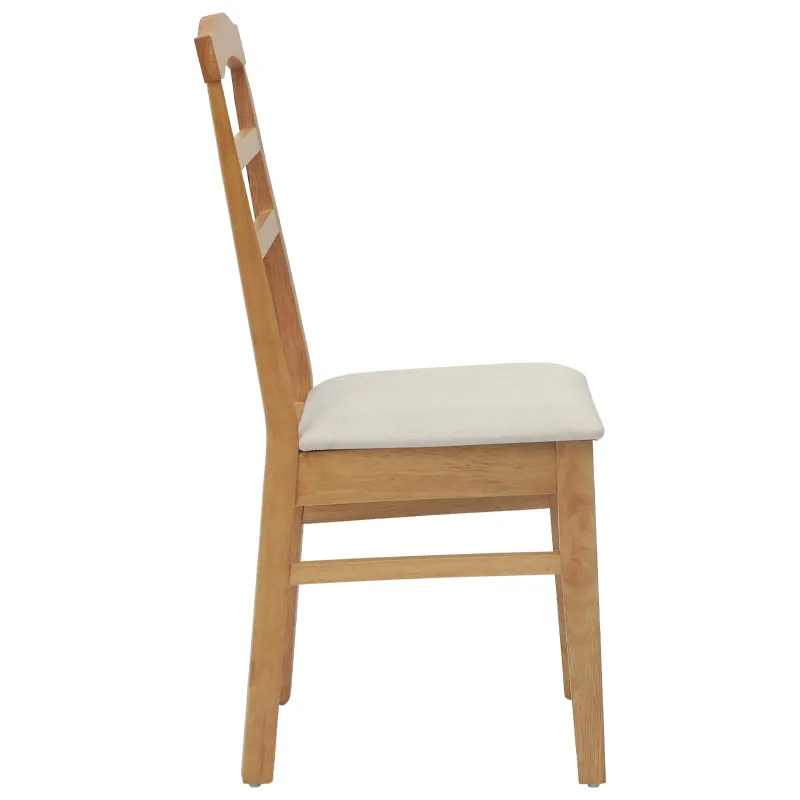 Valgomasis krėslas 2 pcs Natūralus ir šviesus