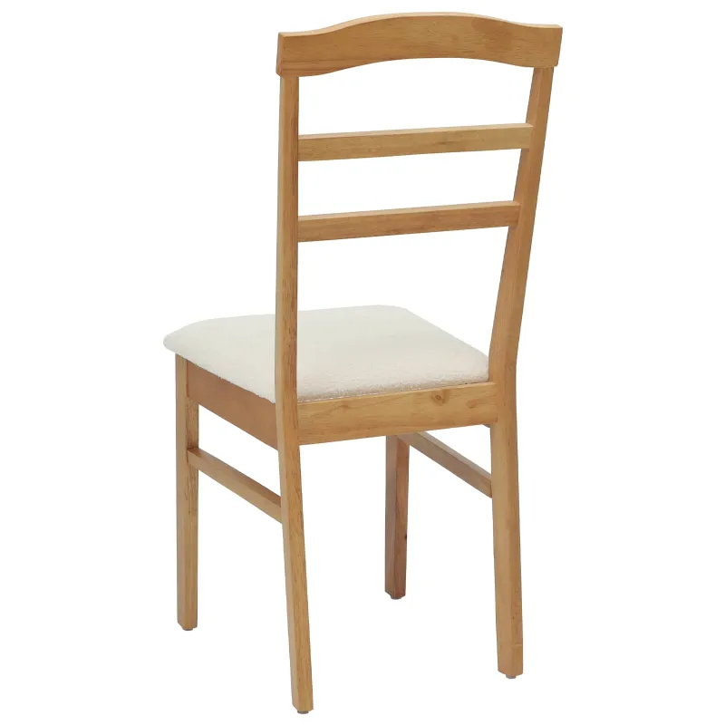 Valgomasis krėslas 2 pcs Natūralus ir šviesus