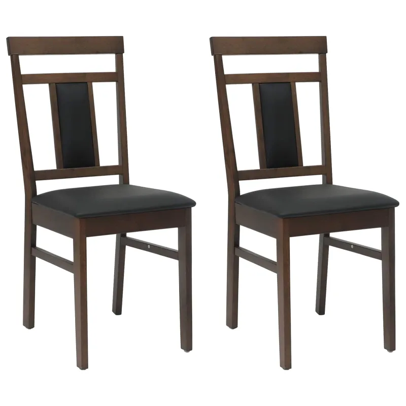 Valgomasis krėslas 2 pcs Šviesiai rudas ir juodas