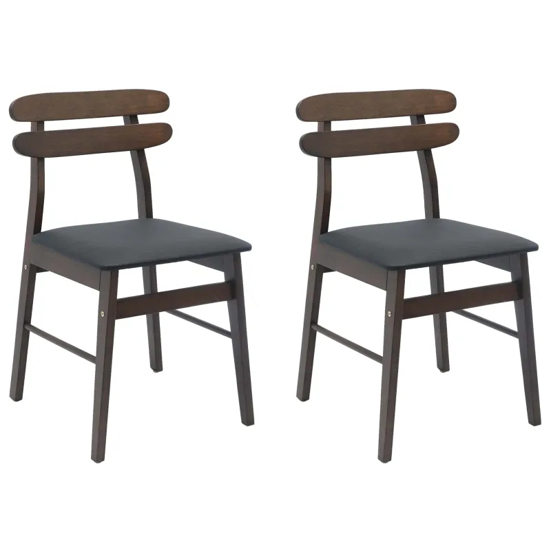 Valgomasis krėslas 2 pcs Šviesiai rudas ir juodas