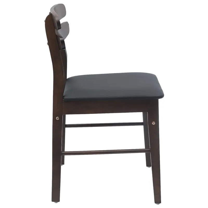 Valgomasis krėslas 2 pcs Šviesiai rudas ir juodas