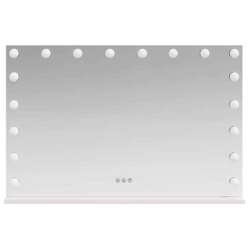 LED makiažo veidrodis Balta 80 x 10 x 52,5 cm