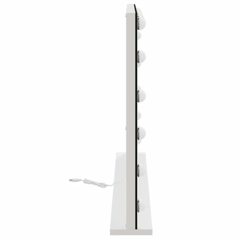 LED makiažo veidrodis Balta 80 x 10 x 52,5 cm