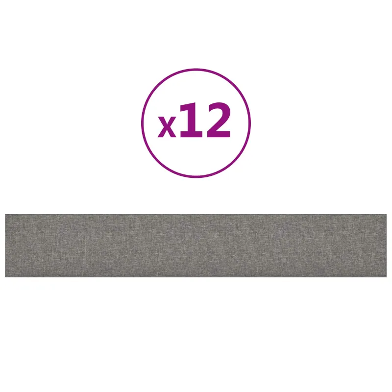 Sieninis galvūgalis 12 pcs Šviesiai pilka 90 x 15 cm audinys