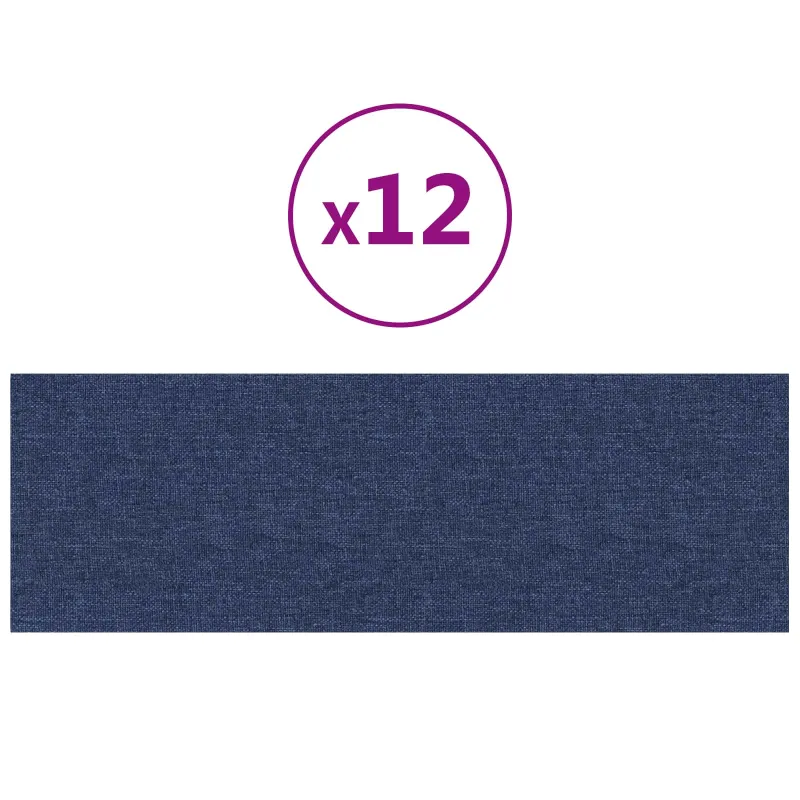 Sieninis galvūgalis 12 pcs Mėlyna 90 x 30 cm audinys