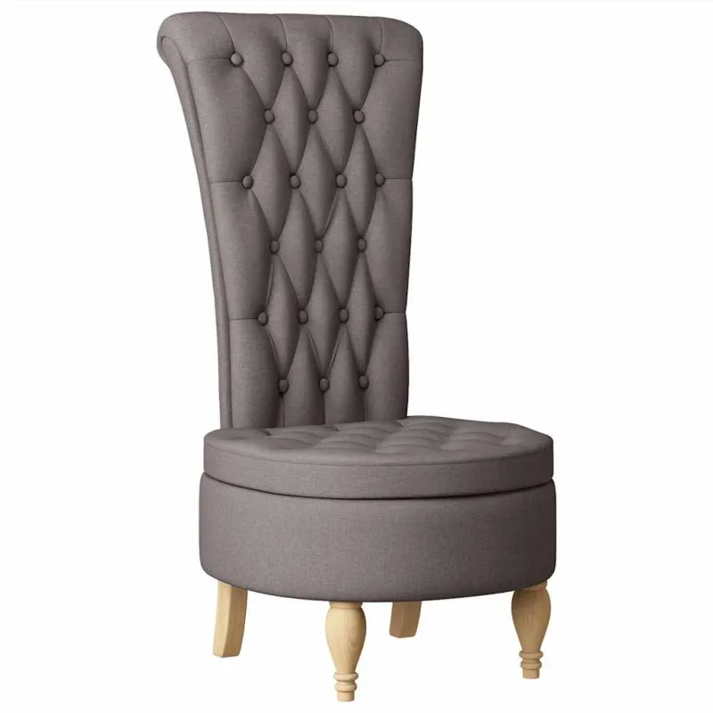 Šlepetė krėslas Taupe 56,5 x 70 x 110 cm audinys