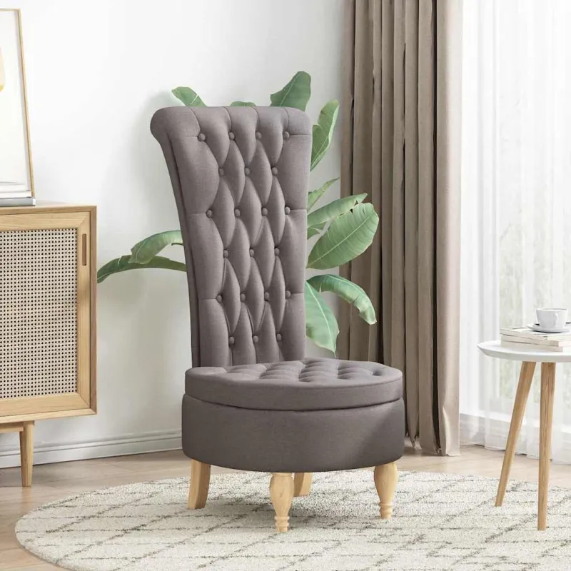 Šlepetė krėslas Taupe 56,5 x 70 x 110 cm audinys