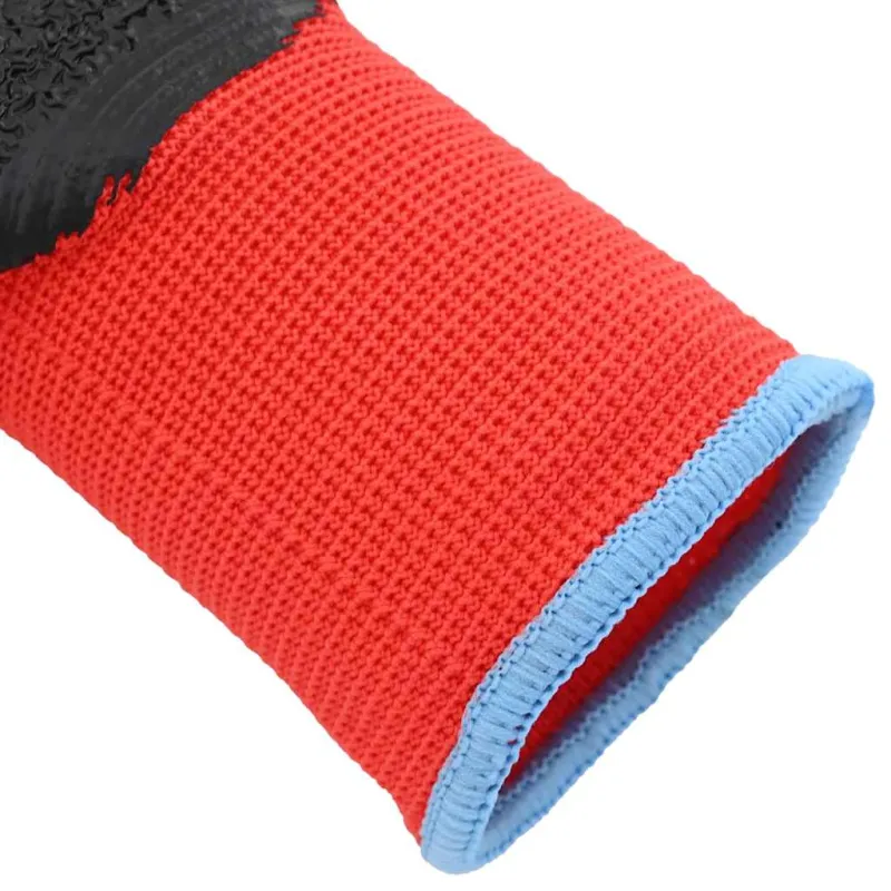 Darbo pirštinės 24 pcs Raudona ir Juoda 9 / l Latekso danga