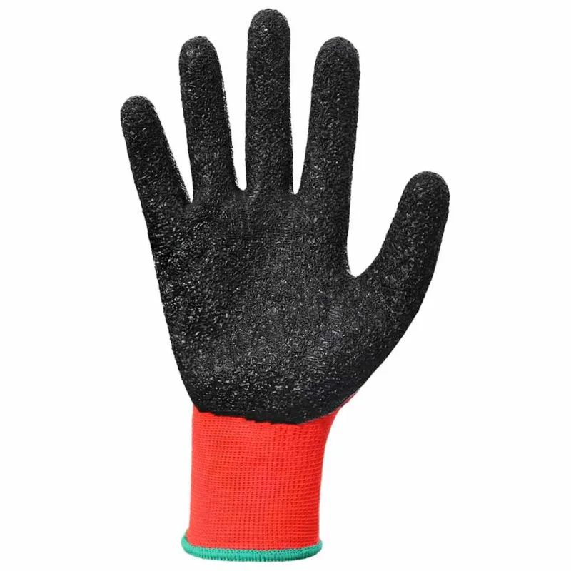 Darbo pirštinės 24 pcs Raudona ir Juoda 11 / XXL Latekso danga