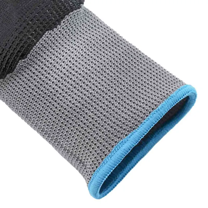 Darbo pirštinės 12 pcs Pilka ir juoda 9 / l Poliesteris