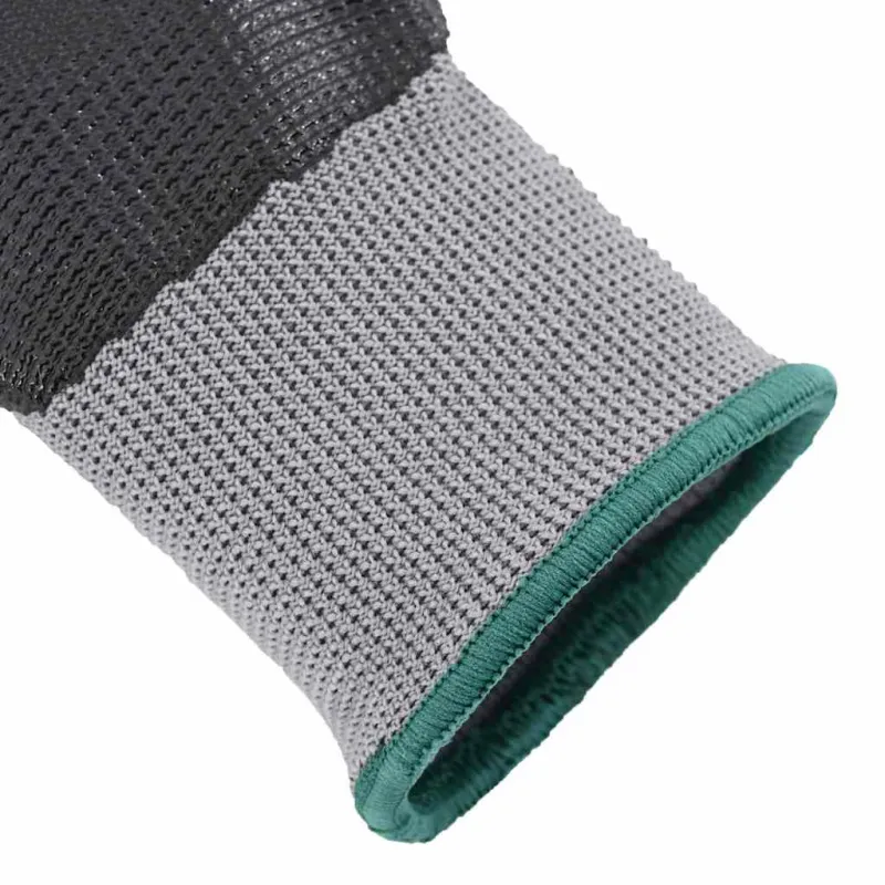 Darbo pirštinės 12 pcs Pilka ir juoda 11 / XXL Poliesteris