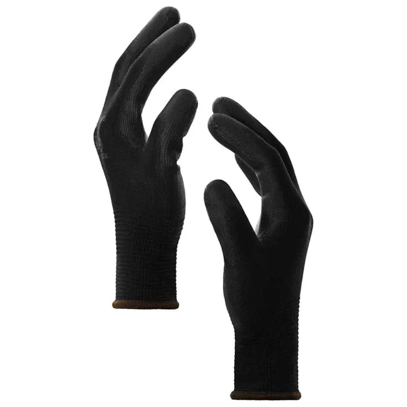 Darbo pirštinės 12 pcs Juoda 8 / m Poliesteris
