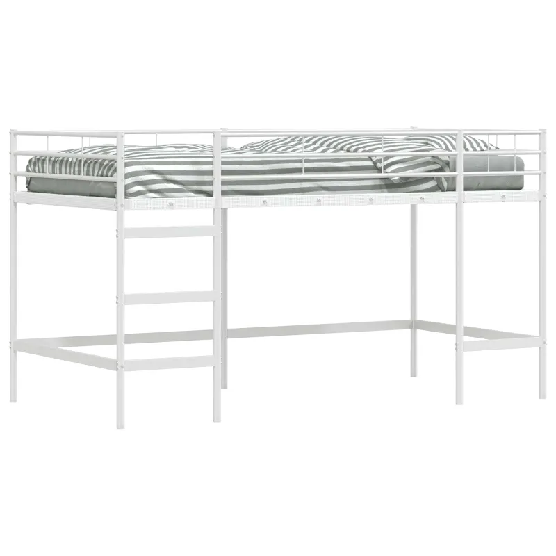 Vaikų Lofto Lovos Rėmas Balta 79,5 x 200 cm Plienas