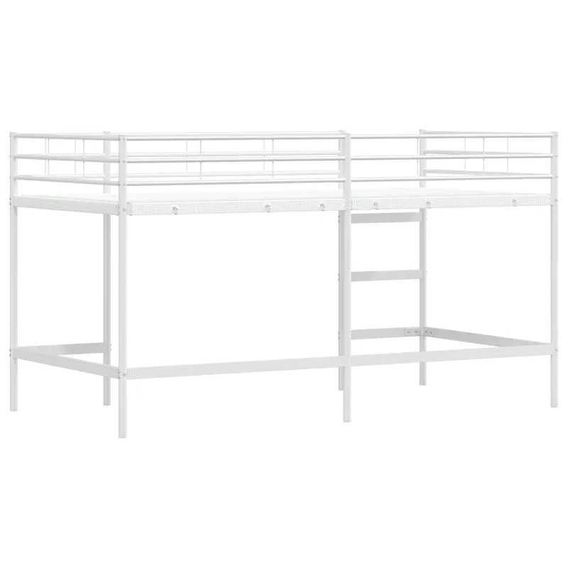 Vaikų Lofto Lovos Rėmas Balta 79,5 x 200 cm Plienas