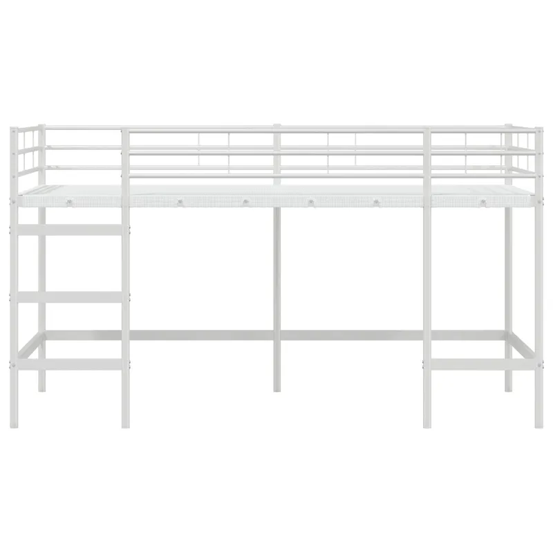 Vaikų Lofto Lovos Rėmas Balta 90 x 200 cm Plienas