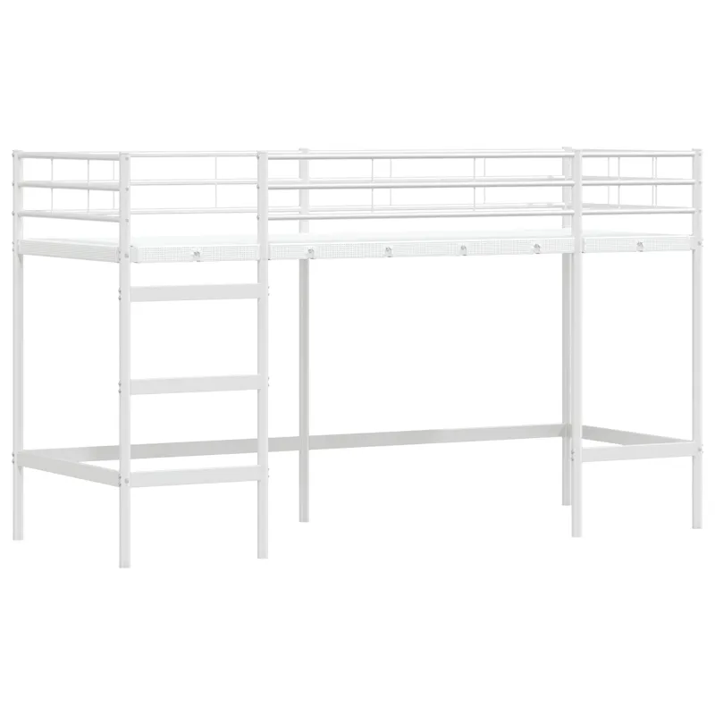 Vaikų Lofto Lovos Rėmas Balta 99,5 x 190 cm Plienas