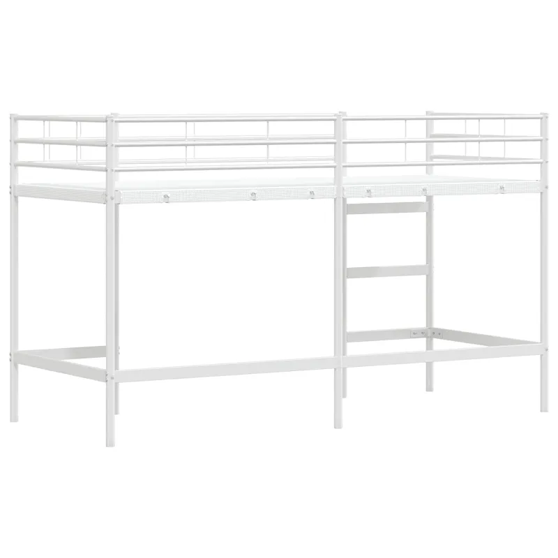 Vaikų Lofto Lovos Rėmas Balta 99,5 x 190 cm Plienas